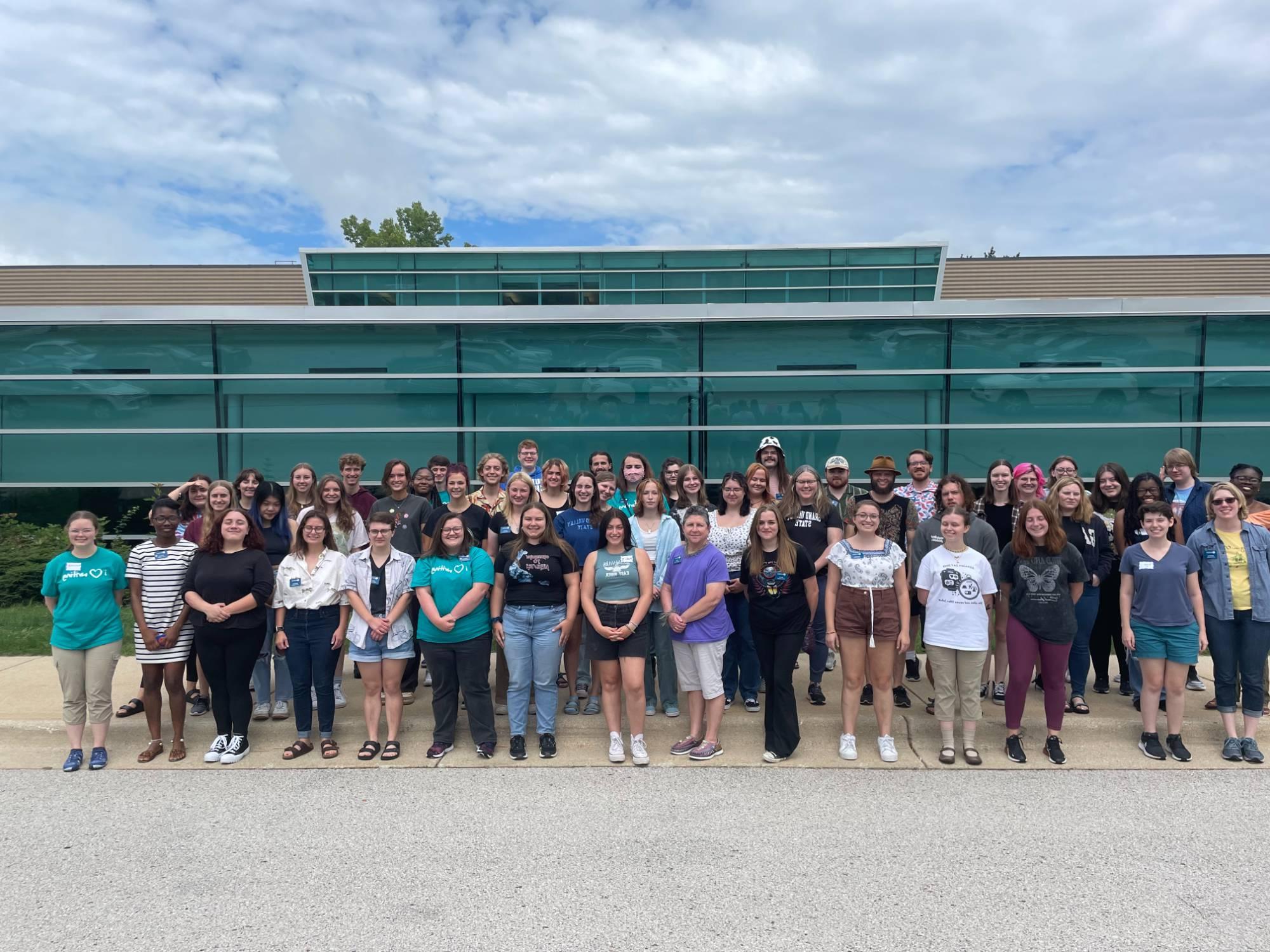 2023 Writing Consultant staff in front of Lake Ontario Hall